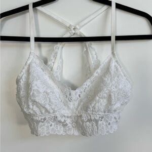 Aerie White Lace Bralette